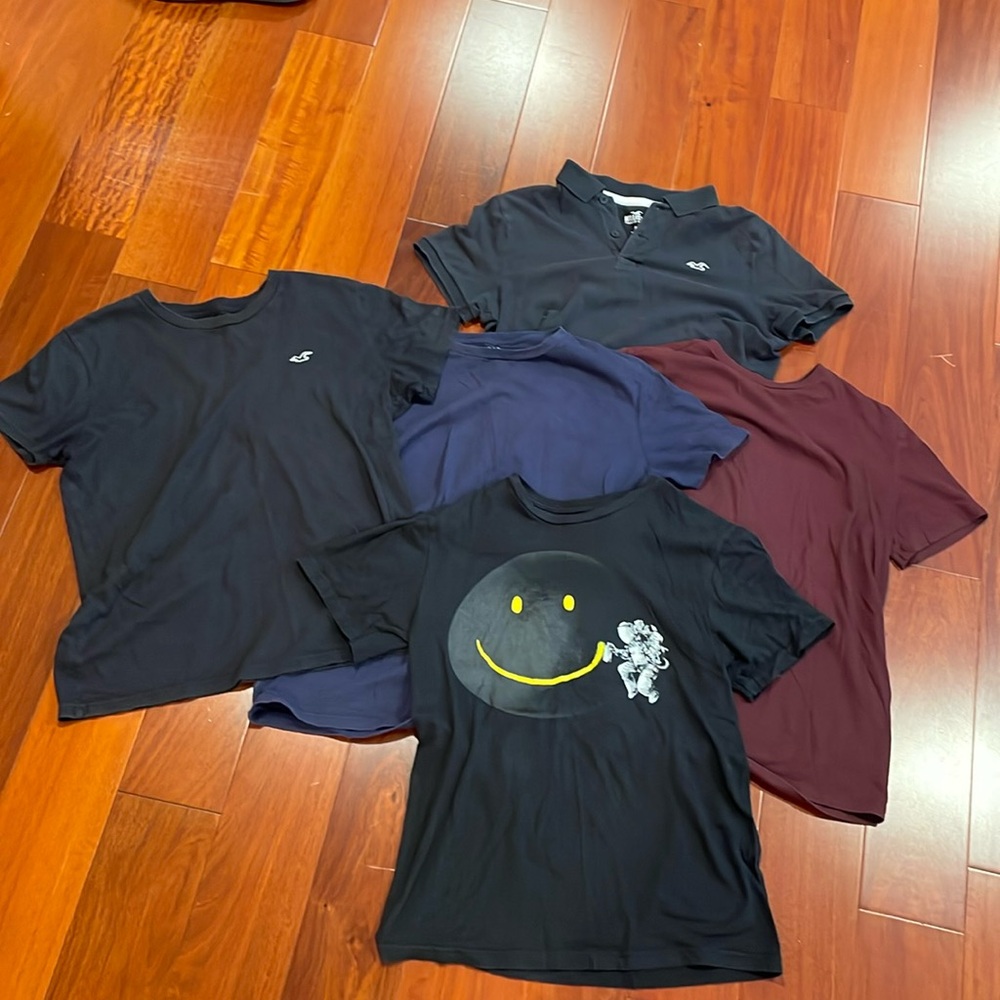 Kids Graphic and Solid Color T-Shirt and polo set